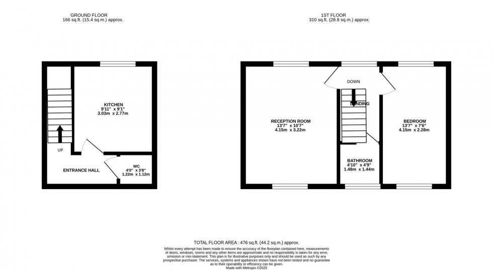 Floorplan for Darby Drive, Waltham Abbey